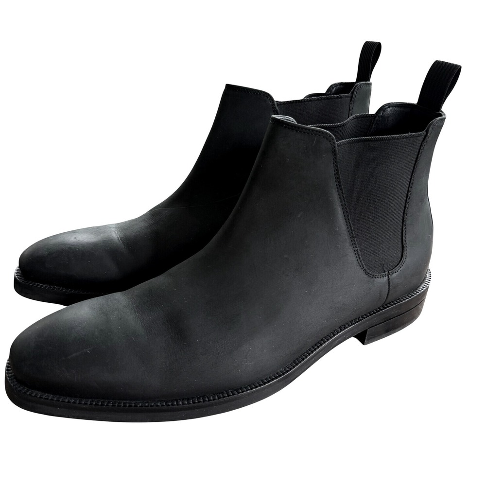 Cole Haan Mens C31528 Waterproof Black Leather Chelsea Boots Grand 360 10.5 D